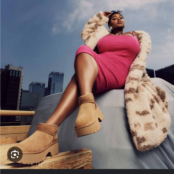 UGG Tan Women's Platform Mules - Picture 1 of 6